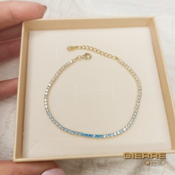 Plac gold blue zircon